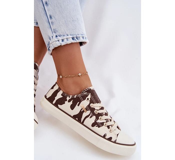 Dámské nízké tenisky Big Star TT274771 s výšivkou