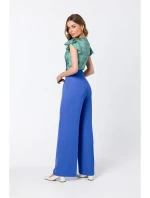 model 18360112 Halenka bez rukávů modrá - STYLOVE model 18360112 Halenka bez rukávů modrá - STYLOVE