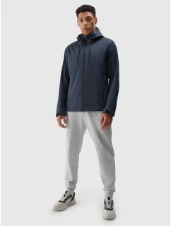 Pánska vetruodolná bunda softshell s membránou 8000 4F - sivá