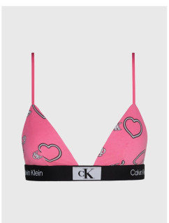 Dámska podprsenka 000QF7478E KCC pink with hearts - Calvin Klein