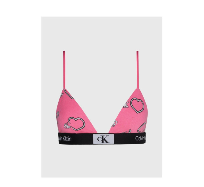 Dámska podprsenka 000QF7478E KCC pink with hearts - Calvin Klein