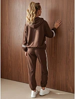 Komplet damski z kapturem i brązowy model 22361912 - FashionStreet Komplet damski z kapturem i brązowy model 22361912 - FashionStreet