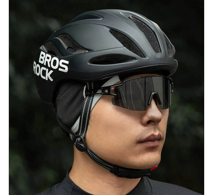 Rockbros M016 zimná vetruodolná cyklistická čiapka veľkosti 54-61 cm - čierna