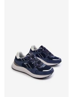 Sneakersy Buty Sportowe Męskie INBLU IU000006 Granatowe
