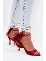 Sandály Na Podpatku S Bordové model 21757820 - Boto