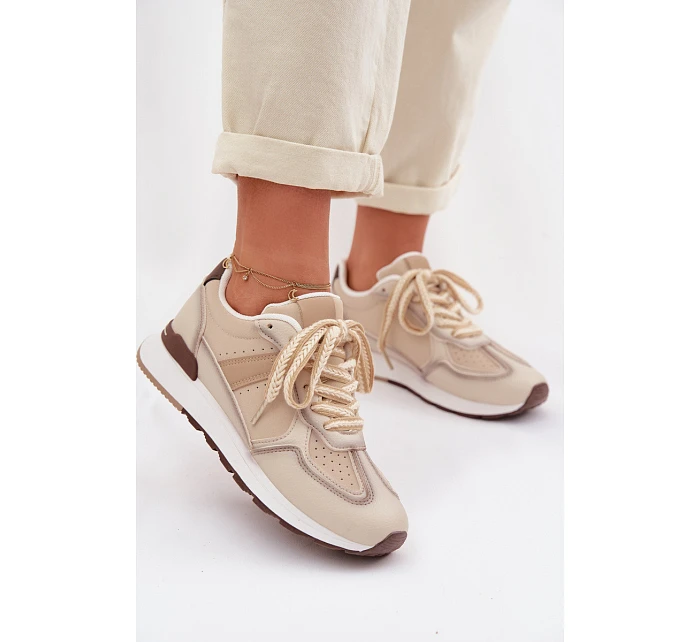 Dámské tenisky z eko kůže béžové Kelira