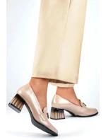 Lodičky na sloupku model 21133316 béžové - Primo