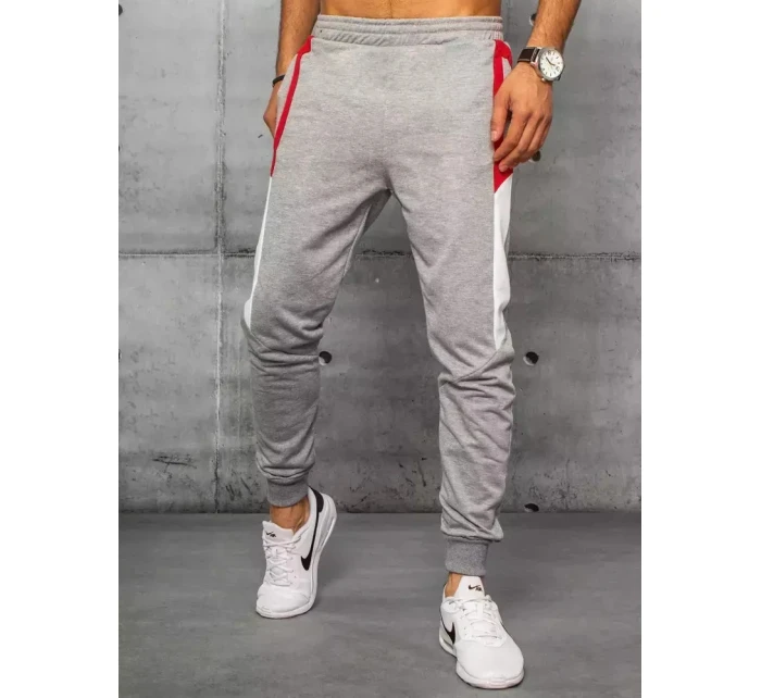 Pánské světle šedé teplákové kalhoty Dstreet model 21963051 - FashionStreet