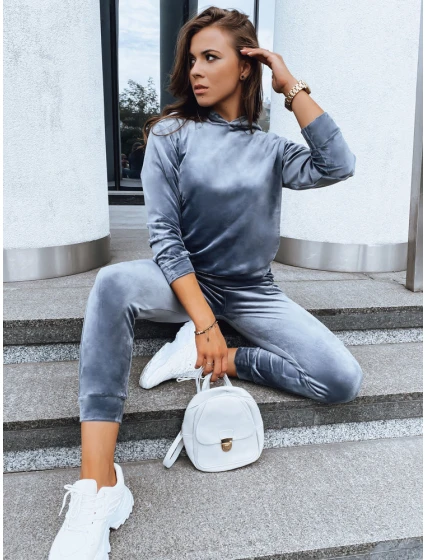 Dámsky grafitový velúrový set SO COMFY FashionStreet AY0885