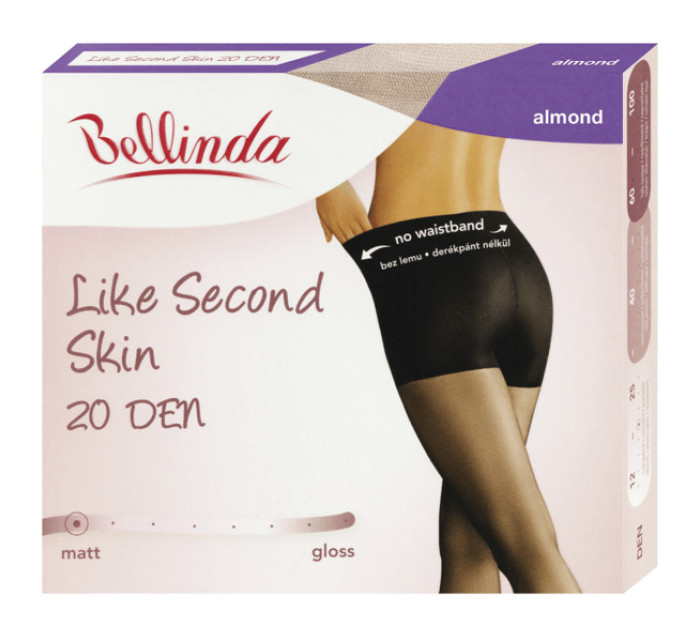 Pančuchové nohavice pre pocit druhej kože LIKE SECOND SKIN 20 DEN - BELLINDA - almond