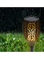 SOLÁRNA LAMPA TANCUJÚCE PLAMENE 10X10X79CM 36 LED