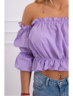 Španělská halenka ve fialové barvě Španělská halenka ve fialové barvě