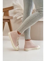 Dámské Tenisky Zateplené Z Eko Kůže Růžové Big Star model 21669440 - Big Star Shoes