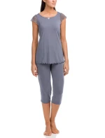 Dámské pyžamo  šedá  model 14642583 - Vamp