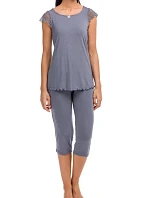 Dámske pyžamo Desdemona 12158-500 sivá - Vamp