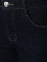 Dámské skinny džíny s vysokým pasem tmavě modré Dstreet model 21996033 - FashionStreet