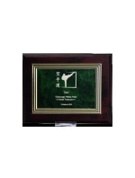 Plastový diplom s gravírovaním na zlatej doske