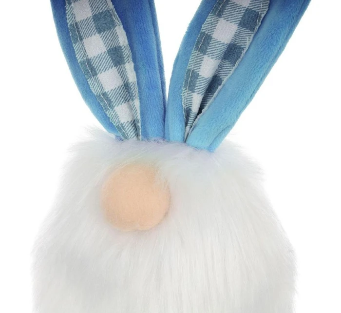 Včelí zajac 18 cm modrá jarná dekorácia detské