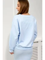 Blúzka + pruhované šaty modré Blúzka + pruhované šaty modré