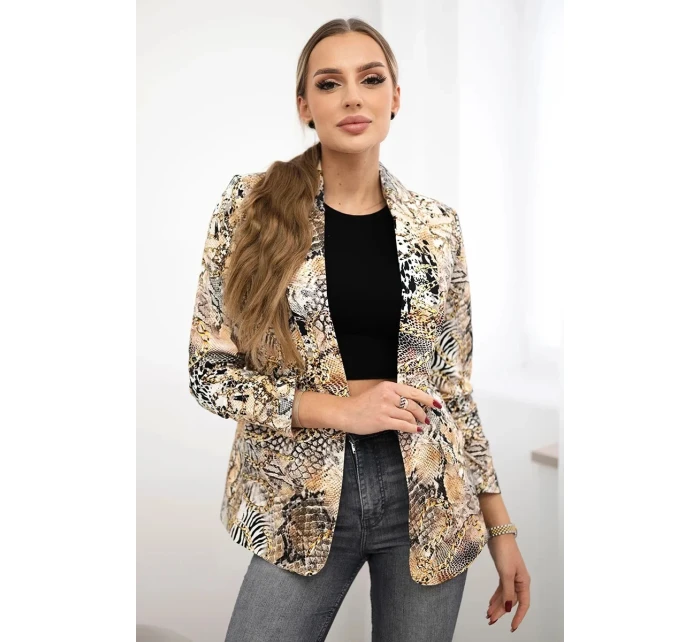 Bavlnená bunda s farebnou potlačou ťavy Bavlnená bunda s farebnou potlačou ťavy