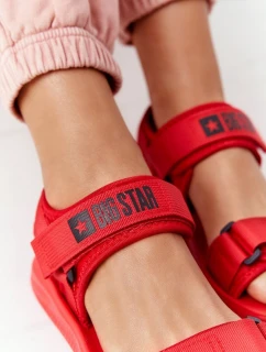 Dámské Sportovní Sandály Big Star model 21556539 červené - Big Star Shoes