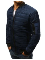 Pánská prošívaná bunda bomber tmavě modrá model 21962008 - FashionStreet