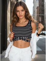 Dámsky pruhovaný top LA VIE CEST black FashionStreet RY2314