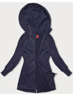 Fialová dlhá dámska mikina (AMG-321A)