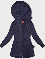 Dámska dlhá mikina vo fialovej farbe (AMG-321A)