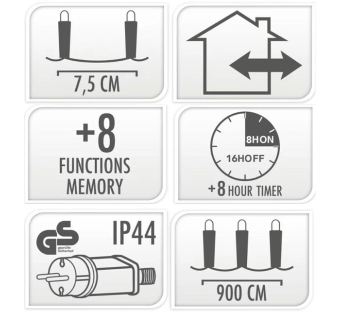 LAMPKI CHOINKOWE  120 LED  BIAŁY model 21832451