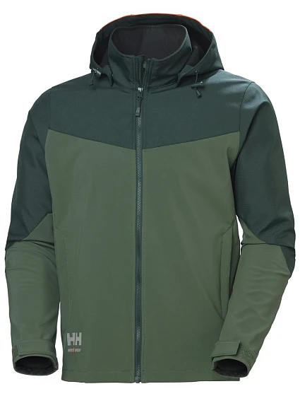 Helly Hansen Oxford 74290 3-vrstvová softshellová bunda s kapucňou „Oxford“ 59.4290 smrek/najtmavší smrek