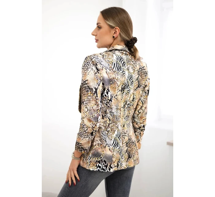 Bavlnená bunda s farebnou potlačou ťavy Bavlnená bunda s farebnou potlačou ťavy