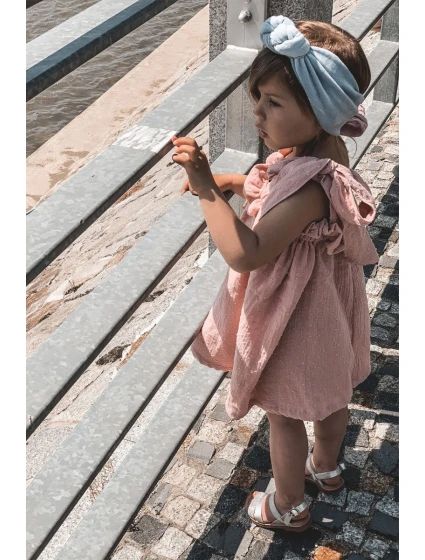 Dziecięce Błyszczące Sandały Srebrne Natalie