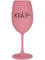 BEAUTIFUL BEAUTY - ružový pohár na víno 350 ml