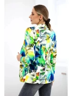 Bavlněné sako s potiskem zelené model 21241201 - Kesi