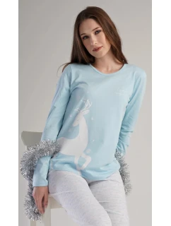 Dámske dlhé pyžamo Jelen - Vienetta