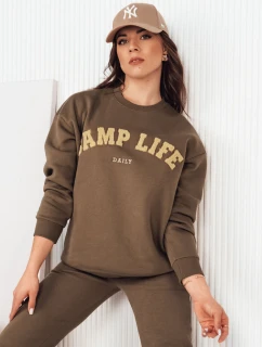 SAFONIS hnedá dámska mikina FashionStreet BY1277