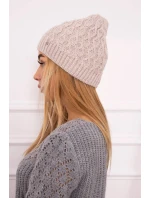 Fleecová čepice Roma model 22103995 light beige - K-Fashion