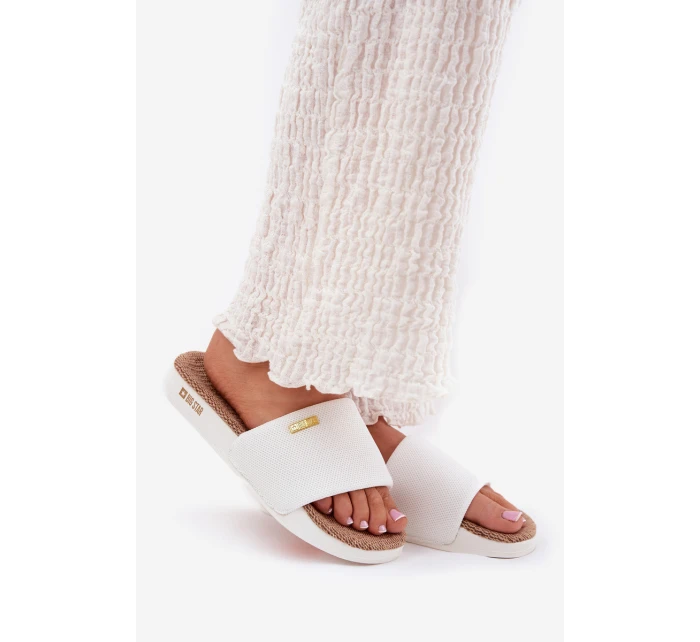 Klapki Damskie Big Star RR274A103 Białe Klapki Damskie Big Star RR274A103 Białe