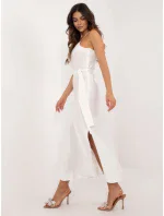 Šaty LK SK model 20556874 ecru - FPrice Šaty LK SK model 20556874 ecru - FPrice