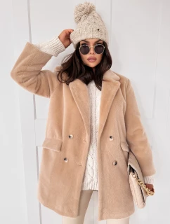 Dámský kabát light beige Dstreet model 21971201 - FashionStreet