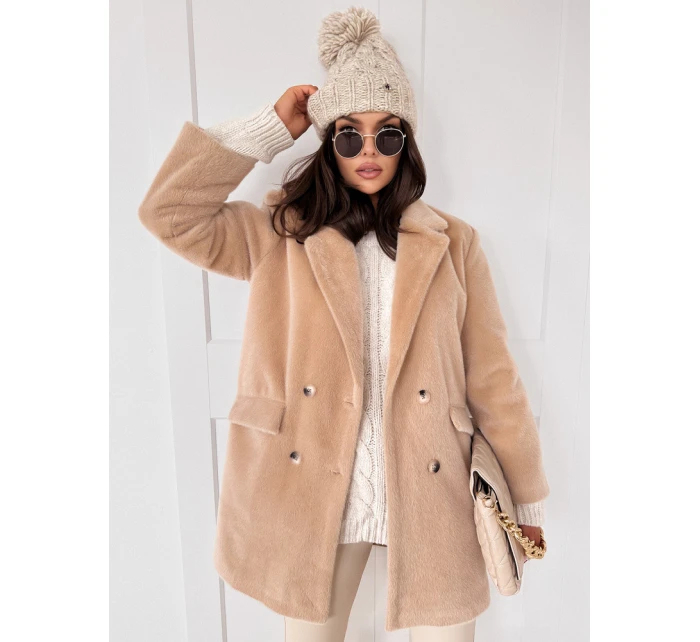 Dámský kabát light beige Dstreet model 21971201 - FashionStreet