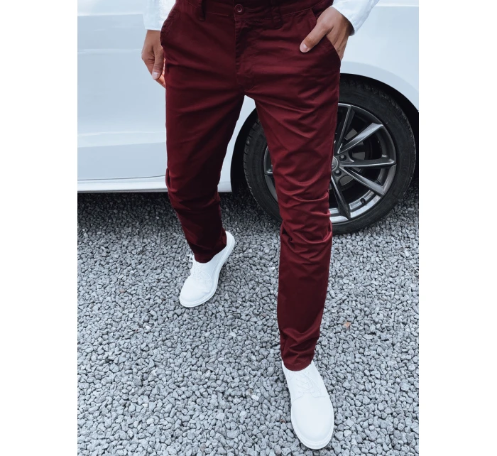 FashionStreet pánske bordové nohavice UX4339 FashionStreet pánske bordové nohavice UX4339