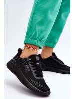 Damskie Siateczkowe Buty Sportowe Memory Foam System Big Star LL274662 Czarne Damskie Siateczkowe Buty Sportowe Memory Foam System Big Star LL274662 Czarne