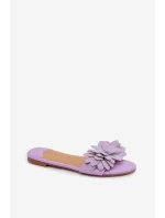 Dámské ploché s ozdobou Fialové model 22032070 - Boto