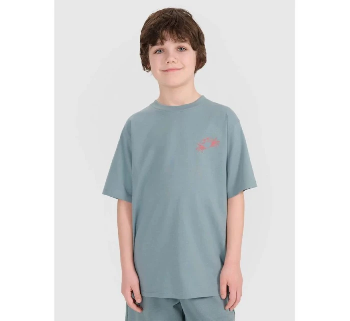 Chlapecké tričko oversize s potiskem model 21436124 - 4F Chlapecké tričko oversize s potiskem model 21436124 - 4F