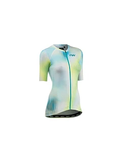 Cyklistické tričko NORTHWAVE Blade Woman Jersey S/s, zelené