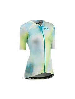 Cyklistické tričko NORTHWAVE Blade Woman Jersey S/s, zelené