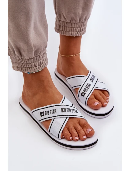Dámské žabky na pěnové podrážce Big Star model 21652798 Bílé - Big Star Shoes