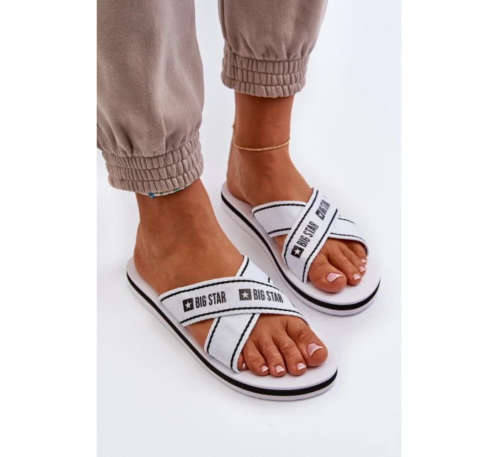 Dámské žabky na pěnové podrážce Big Star model 21652798 Bílé - Big Star Shoes